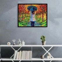 숫자에 의해 그림 DIY 디지털 페인팅 Frameless Figure 여성 캔버스 홈 장식에 숫자로 채색, 하나, 보여진 바와 같이