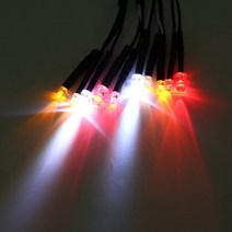 오토캠핑 차량용 트레일러 견인장치 적제함 rc led 라이트 키트 헤드램프 110 18, 3mm 4y 2r 5mm 2r