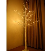 코스트코 자작나무 트리 이케아 크리스마스 LED 장식 무드등, 자작나무 220cm(정원형 USB 스위치형)