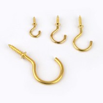 쇼핑브로 스크류 J고리 / 천정 스크루 후크고리 / 나사식 J형훅, 사이즈, 중