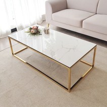플레르가구 페르젠 홈카페 화이트 세라믹 로즈 골드 실버 소파 테이블, 03. 페르젠_로즈골드/스퀘어