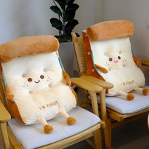 얄리샵 식빵 삼각등받이쿠션, 01. 식빵미소