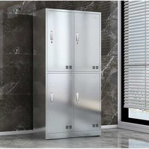 스테인리스 관물대 필라테스 옷걸이 철제옷장 목욕탕, 3문 사물함 304 스테인레스 스틸 1.2mm