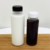 [20개]PET 190 250 300ml 36파이 친환경 원형 쥬스병 밀크티 더치커피 요거트 병, 검정색(36파이), 250m(20개묶음)