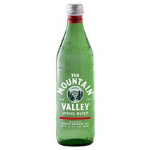 Mountain Valley Spring Water Glass Bottle 16.9 ounces (Pack of 12), 1