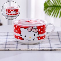 크리에이티브 세라믹 컵라면 뚜껑 가정용 신선기 도시락 그릇 학생용 귀여운 식기, 단일옵션, 옵션29