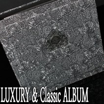 LUXURY통가죽앨범 대용량바인더형 접착식 or 포켓식 사진앨범, 상세설명 참조, AB981-액자형통가죽앨범/c.포켓식속지(흑지)45매