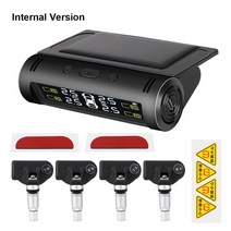 TPMS 센서 타이어공기압모니터 화물차 승용차 트럭 무선 태양열 타이어 압력 모니터링 시스템 자동 타이어 온도 경보 키트 내부 외부 센서 액세서리, 내부 센서