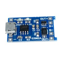 멀티 usb 충전기 어댑터 1-10Pcs 5V 1A TYPE-C 마이크로 USB 18650 TC4056A 리튬 배터리 충전 보드 모듈 보호 듀얼 기능, [03] 1PCS