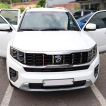 JS automotive 모하비더마스터 그릴 삼선 국기 포인트 튜닝 스티커 차량 실외 외관 드레스업 몰딩 용품, B.독일(운전석)