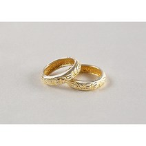 난초 은가락지 쌍가락지 금장 도금 은반지