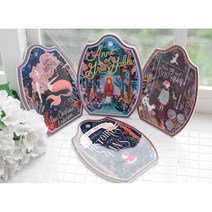 동화 일러스트 항아리 탁상 인테리어 받침대 3종 여성 충격흡수, 시크릿 가든