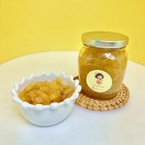 사과 애플 시나몬 조림 수제 과일 콩포트 무설탕 그릭요거트 크로플 토핑 답례품 선물 세트, 500g, 시나몬 사과 조림