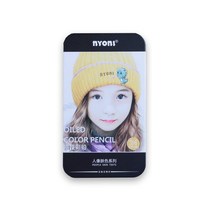 파스텔 문구 미술 Nyoni-24 색 스킨 틴트 오일 컬러 연필 초상화 소프트 파스텔 스케치 연필 우드 컬러, 01 24 skin color