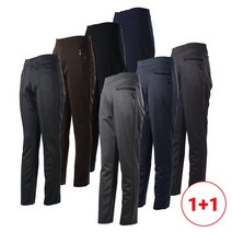 1+1 춘추용 여성 스판 밴딩 엄마옷 마담옷 중년 기본 바지