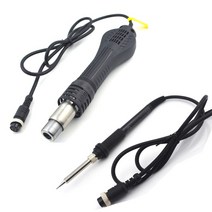 원래 전자 용접 납땜 인두 손잡이 공구 8588D 8582 납땜 역 열 총 손잡이, 02 combination