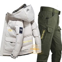 방풍 방수 브랜드 낚시 의류 남성용 등산 자켓   따뜻한 바지 겨울, L(170cm 60kg), A16