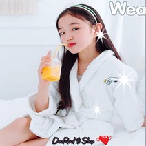 [송월타올] 유아 어린이 샤워가운세트 스누피 후드, 그레이
