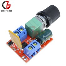 모타컨트롤러 모터 속도 제어기 5a 전압 조정기 미니 PWM DC 모터 속도 컨트롤러 3V-35V 제어 스위치 LED, 한개옵션0