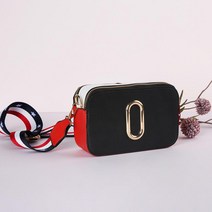 세련된 컬러패턴 가죽 여자 사각 파우치 크로스백 3색 20대