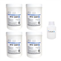 다우코닝 RTV-3487 4kg (+경화제) / 경도8 / 몰드용 액상실리콘, RTV-3487 4kg+경화제 200g