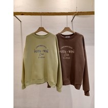 기모 파스타 맨투맨 루즈핏 나염 맨투맨 겨울신상