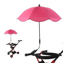 방수파라솔 캠핑 대형 야외용 방수 uv 보호 sunscree baby 우산 휴대용 유니버설 안뜰 의자 비치 의자 휠체어 카트, 로즈 레드, 로즈 레드