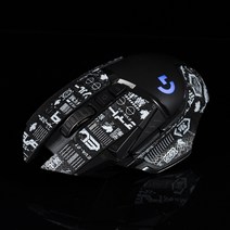 Topsky 마우스 스티커 Btl 땀 흡수 스티커 Logitech G502 영웅 Se 펑크 마우스 미끄럼 방지 스티커 유선 무선, 컬러, 하나