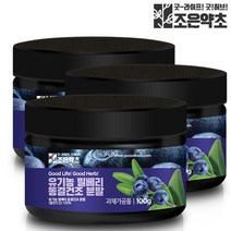 유기농 동결건조 빌베리 분말 가루 파우더 100g x 3, 단품, 단품