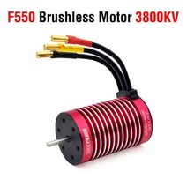 SURPASS HOBBY-로켓 RC 브러시리스 모터 F540 550 모터 3.175mm 샤프트 V2 초음속 온도 센서 포함 타미야 1/10 자동차용, 3800KV