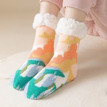 겨울 털 미끄럼방지 두꺼운 수면 양말 WI027WI