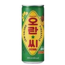 탄산 음료수 오란씨 파인애플 250ML 1박스 30개