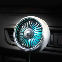 차랑용 송풍구 에어컨 선풍기 3단풍속 USB 자동차 화물차 시가잭 쿨링팬 써큘레이터, 써큘송풍기차량용 검은색