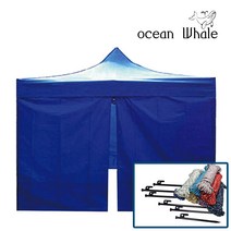 오션웨일 천막 ABCPP 심플세트 3*2 (지붕+프레임+심플바람막이 4면+단조팩(20/30/40)+다용도 로프) 세트 행사용 야외 천막, 3*2심플세트(베이지)+단조팩40CM 6개+로프6개