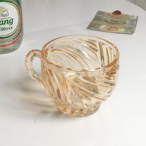 플리츠 손잡이 유리컵 플랫화이트 아인슈페너 아이스 아메리카노 잔