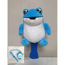 [두꺼비 티꽂이세트 동봉]진로이즈백 굿즈 핵인싸템 파랑 두꺼비 골프 드라이버 커버 42cm 인형 두껍상회