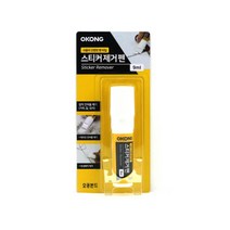 [바이오피스M] 오공 스티커 제거펜 9ml 끈적임 약산성 제거제 스틱 타입 유성 잉크 얼룩 매직 제거 리무버 가위 칼 유리 끈적이 점착 잔여물, 1개