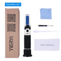 Yieryi handheld tester tool 4 in 1 refractometer with atc battery with case for engine oil 글리콜 부동액 어, 종이 봉지