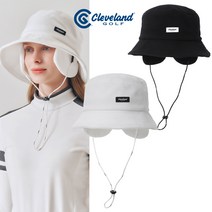 [클리브랜드골프] 귀마개탈부착형 뒷면밸크로 여성 플리스 버킷햇골프모자_CGWCP24010, CGWCP24010 블랙