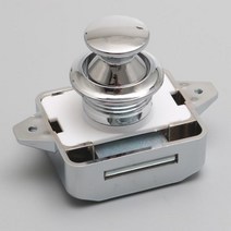 원터치 푸쉬락 버튼 손잡이 카라반 잠금장치 도어락 푸쉬락 캠핑카 잠금 서랍잠금, 펄니켈 26mm, 1개