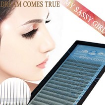 래피드 2P래쉬 두가닥 매시속눈썹 8~15mm J컬 C컬 0.10T 0.15T 0.20T 고급원사 속눈썹 연장용, [J컬/0.10T]10mm