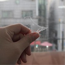차량용 하이패스 단말기부착 사각 투명양면테이프 4개 비누거치대 액자, 원형