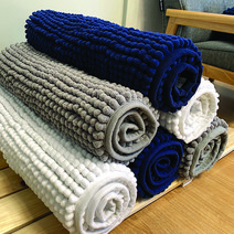 밀크 극세사 버블 주방 욕실 현관 싱크대 발매트 러그, 그레이