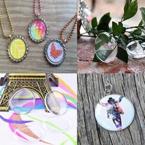 에폭시 100pcs25mm Round3D 크리스탈 투명 에폭시 접착제 서클 병 뚜껑 스티커 DIY 공예 플래시 수지 패치, 한개옵션0