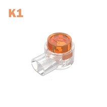 전선 커넥터 단자 접지선 와이어 K1 K2 K3 크림프 연결 10-50 개 방수 배선 Rj45 이더넷 케이블 전화선, [01] K1, [03] 50PCS