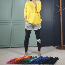 제니유 제니유 여성 핫숏 배색 3부 반바지 트레이닝복 팬츠 (8372033)