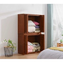 낮은이불장 입본장 미니이불장 원목 이불보관함 수납, 100x50x90 나무색 평면