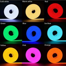 LED영라이트 12V 1CM컷팅 네온플렉스 LED줄조명 줄네온 간접조명 5M(6mmX12mm) 주문제작, 핑크