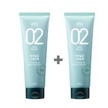 아모스 녹차실감 스무딩 헤어팩 250ml 2개
