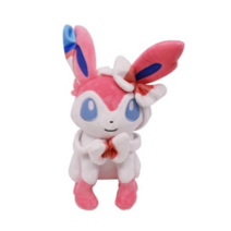 포켓몬스터 님피아 에브이 글레이시아 리피아 샤미드 쥬피썬더 팬텀 따라큐 부스터 멍피아 잠만보 인형, 핑크 화이트